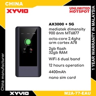 XYVIO M2A-77-EAU 5G MODIFIED MODEM AX1200 MEDIATEK MT6877 OCTA-CORE 2.4Ghz 2GB+32GB PORTABLE WIFI MODIFIED UNLIMITED HOTSPOT MODEM LCD DISPLAY