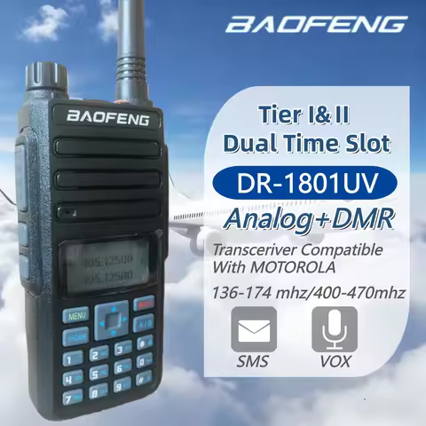 Dr-1801Uv Baofeng Radio Digital Dmr Ham Radio Camping Long Range Walkie Talkies Wireless Set