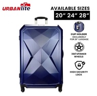 UrbanLite Rubik 20inch Luggage -Cabin Size | 360° Spinner Wheels | ABS Hard Case | Cup Holder Design