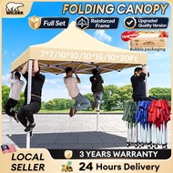 【WTHB】Khemah 10x10 Heavy Duty Full Set Khemah Niaga Night Market Canopy Payung Niaga Payung Pasar Ma