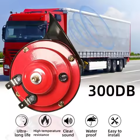 1PC 300DB car snail horn waterproof high pitched 12V universal horn car electric horn motorcycle mod