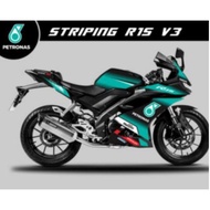 Yamaha R15 V3 Sticker Stripe Cover Set Sticker Petronas