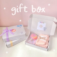 [ NEW ] Surprise Birthday Bestie Cute Gift Box Printed Cotton Shawl &amp; Tudung Bawal Curve Labuh ♡