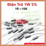 [PACK OF 10] 1W Power Resistor 5% Error Value From 1R To