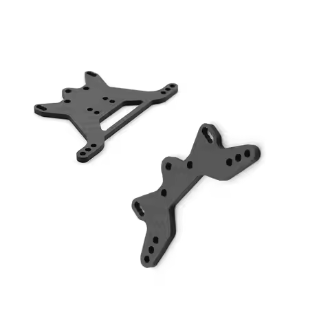 Carbon Fiber Front and Rear Shock Tower Plate for Tamiya TT-02B TT02B 1/10 RC Car Upgrade Parts Acce