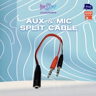 Vinnfier Aux & MiC Converter Split Converter Cable For PC