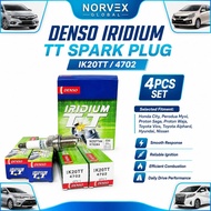 DENSO Iridium TT 4702 IK20TT Palam Pencucuh 4PCS Set Hyundai Nissan Honda Toyota Proton