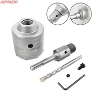 ARMARIO Concrete Hole Saw, Fast Drilling 30-68mm Wall Hole Saw, Durable with Round Shaft Hammer Dril