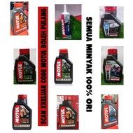 MOTUL 3100 4T 10W40/15W50(GOLD) ENGINE OIL 100% ORIGINAL DAN MOTUL GP POWER