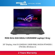 ASUS ROG Strix G16 G614J-UN3548W Gaming Laptop - 16" FHD/i5-13450HX/16GB/1TB SSD/RTX4050/Win11