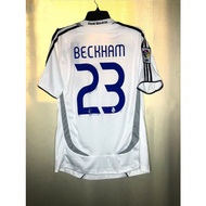 Top quality 2006/07 Real Madrid home retro jersey, Beckham #23