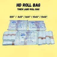 HD Roll Bag / Thick LABO Roll Bag 8X11” / 8x12'' / 8x14'' / 10x14'' / 10x16''