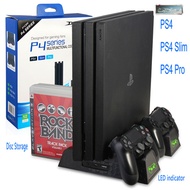 Charger PS4/PS4 Slim/PS4 Pro Dual Controller Charger Console Vertical Cooling Stand Charging Station