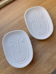 水泥飾品盤 白水泥 飾品盤 拍照道具 水泥盤 肥皂盒 肥皂碟