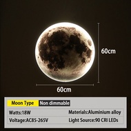 LED Inoor Wall Lamp AC85-265V 12W 18W 24W Globe Moon Modern Luxury Wall Lamp With High Brightness Le