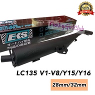 Y15ZR Y16ZR LC135 LC V8 4S EXHAUST EKS CUTTING STD 28mm 32mm 35mm 38mm BACK PRESSURE POWER EKZOS PAI