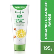 ️ EVERSOFT : Gingko and Yuzu "Facial Cleanser" - 195g ️