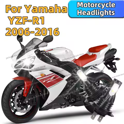 Motorcycle H7 12000lm White CSP LED Bulbs Headlight For Yamaha YZF-R1 2006-2016 2007 2008 2009 2010 