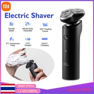 Xiaomi Mi Electric Shaver S500 เครื่องโกนหนวดไฟฟ้า ที่โกนหนวดไฟฟ้า xiaomi เครื่องโกนหนวด3หัว ไร้สายแบบชาร์จ ล้างทำความสะอาดได้ Smart Control เครื่องโกนหนวด แบตตาเลี่ยนโกนหนวด หมุนได้ 360° กันน้ำ XM105