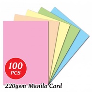 Thick 220gsm Manila Card 100pcs | 20"x25" and 25"x30" | US Manila Card | Thick Manila | Kad Manila