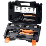 Iwiss Crimp Tool Set / Ratchet Quick Change For Crimp MC4 Connector