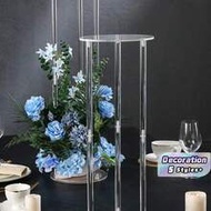 Acrylic Wedding Props Flower Stand, Transparent Stage Decoration, Party Tabletop Aisle Decor