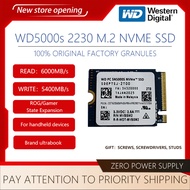 Western Digital WD SN5000s M.2 NVMe 2230 SSD 2TB Solid State Drive PCIe4.0 Gen4 for Ultrabook、PC