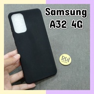 Case Hitam Samsung A32 4G Black Matte Samsung Softcase Polos  Silikon
