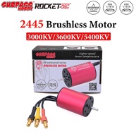 SURPASS HOBBY 2445 Waterproof Brushless Motor 3000KV 3600KV 5400KV For 1/16 1/18 RC Car Boat Model P