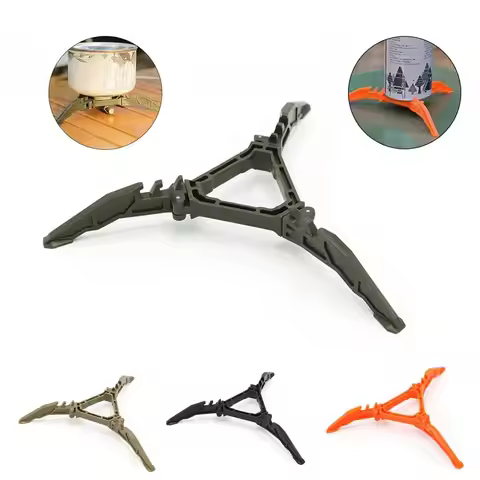 Gas Tank Bracket Foldable Fuel Can Stabilizer Anti Dumping Tripod for Outdoor Camping Hiking Cooking