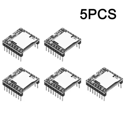 5PCS YX5200 DF Player Module Board Mini MP3 Player Module MP3 Audio Voice Decode Board Pin Interface