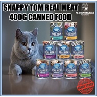 Snappy Tom Real Meat 400g Cat Canned Food Tin Makanan Kucing Basah Makanan Basah Kucing Cat Wet Food Cat Food Cat Treats