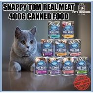 Snappy Tom Real Meat 400g Cat Canned Food Tin Makanan Kucing Basah Makanan Basah Kucing Cat Wet Food