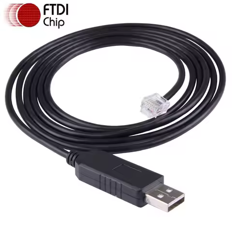 FTDI USB to RJ12 6P6C Serial Converter Cable for Leadshine Stepper Drive Servo Motor DM432C DM442 DM