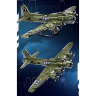 MYBRICKSTORE 1270PCS MOC B-17 GS Air Fighter Plane Figure Model Develop Toy Building Block Brick Kid