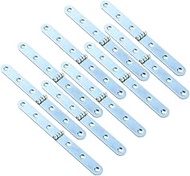 10PCS Side Rail Hinges, Lokatall Jewelry Box Hinges Marine Boat Door Hinges Heavy Duty Strap Hinges