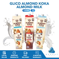 Glico Almond Koka Almond Milk 1L Plant-Based Dairy Free Vegan Rich Nutrient Delicious