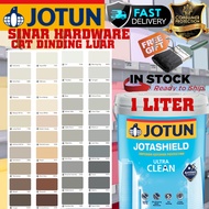 SINAR JOTUN 1 LITER JOTASHIELD ULTRA CLEAN ANTIDIRT EXTERIOR SHEEN WALL PAINT/CAT DINDING LUAR RUMAH KILAT ( PAGE A+D )