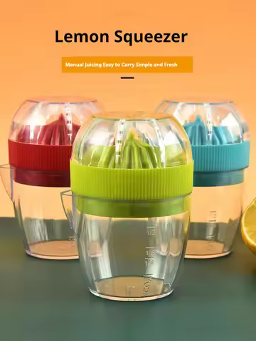 1 Set Manual Lemon Juicer, Kitchen Tools Plastic Orange And Grapefruit Squeezer Juicer Convenient Ju