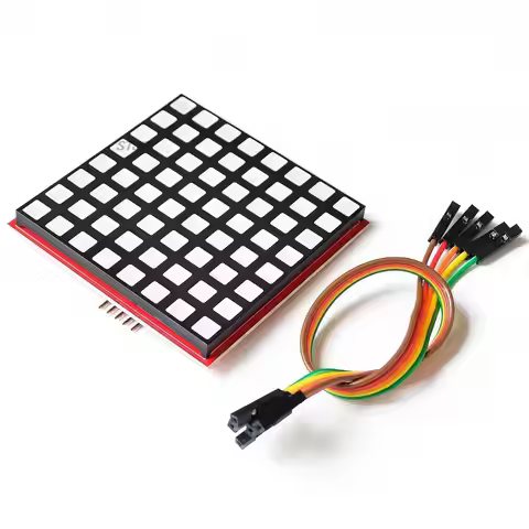 LED Full Color Dot Matrix RGB LED Display Screen Board 8*8 Dot Matrix Module for for Raspberry Pi 3/