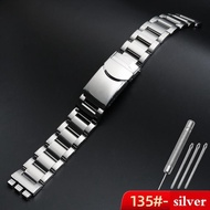 Watch Band For Swatch YCS YAS YGS IRONY Strap Silver Solid Stainless Steel Watchband Mens /Womens Me