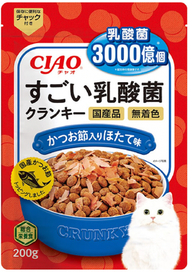 CIAO - 3000億個乳酸菌夾心乾糧 - 木魚入 帶子味 (P-253)  INABA