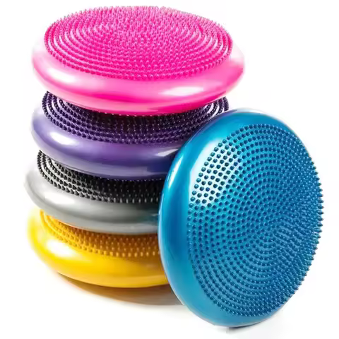 Inflated Stability Wobble Cushion For Physical Therapy Autism ADHD Sensory Balance Toys Kids Adults 