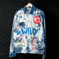 JACKET DENIM CUSTOM PAINTING DREAM SCREAM | ARTWORK | JEANS