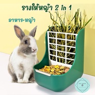 รางให้หญ้า รางให้อาหาร 2 in 1 ที่ให้อาหารกระต่าย ชินชิลล่า หนูตะเภา สัตว์เล็ก สัตว์ฟันแทะ Small Pet กระต่าย ชินชิล่า หนูตะเภา
