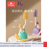 New🌹Silicone Baby Bottle Brush Baby Pacifier Brush Straw Brush Rotating Washing Baby Bottle Brush Baby Bottle Brush Sub