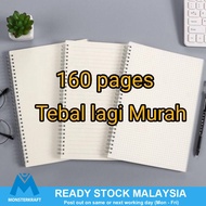 Transparent Notebook Journal Matte Cover Book Buku Nota A6 A5 B5