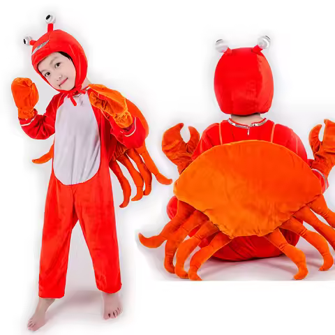 Enfant Cute Cosplay Animal Performance Costume Crab Dolphin Shrimp Costumes Adult Halloween Carnival