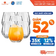 [Return Commitment If Broken] Set of 6 Ocean BONDI Double Rock 360ml glass cups - Genuine