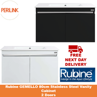 Rubine Vanity Cabinet GEMELLO RBF-1384D2 (I) BK / RBF-1384D2 (I) WH
